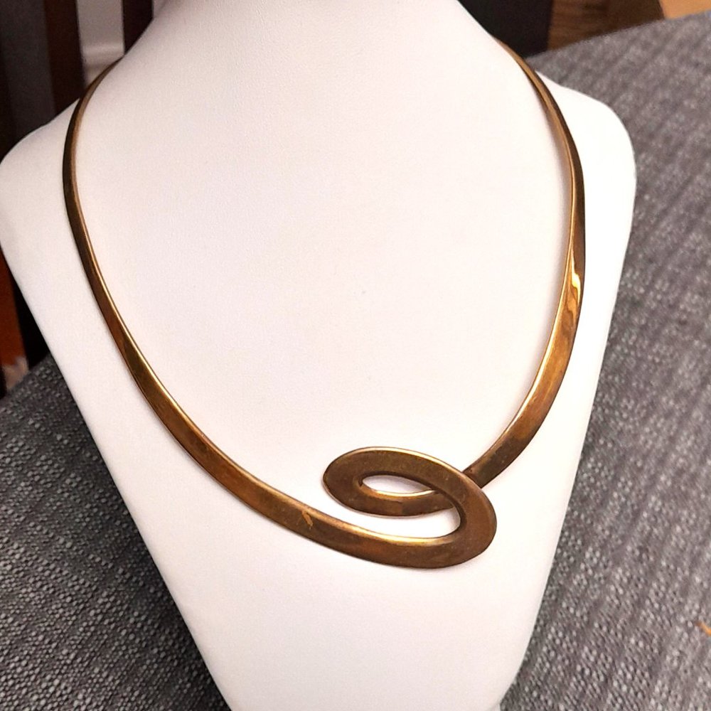 Vintage Statement Copper Choker